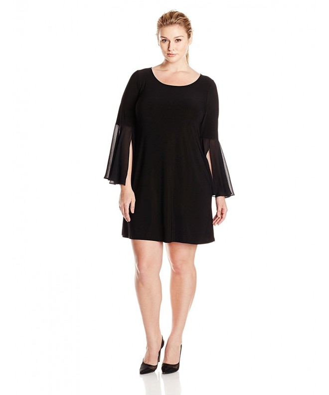 MSK Womens Plus size woven Sleeve