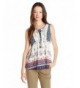 Jolt Sleeveless Georgette Printed Cornflower