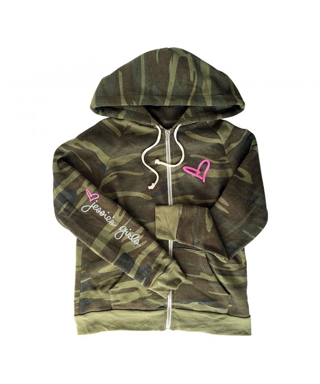 Jessies Printed Eco Fleece Zip up Hoodie