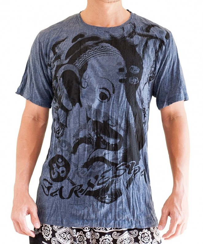 BohoHill T Shirt Ganesha Drawing Grayish