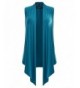 F Y Womens Sleeveless Cardigan Turquoise