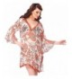 Swimwear Bikini Printed Orange Caftan