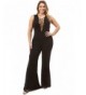 Bubble Spandex Wide Leg Sleeveless Jumpsuit