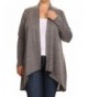 Womens Plus Closure Cardigan Sweater