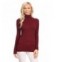 ITZON Juniors Turtleneck Sweater Burgundy