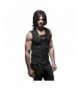 Cotton Leather Sleeveless T shirt Bandage