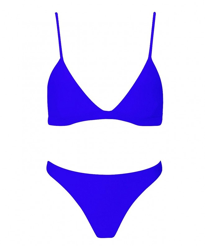 stripsky Triangle Brazilian Swimsuit Blue