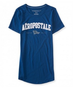 Aeropostale Womens Flag Embellished T Shirt