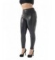 ZERDOCEAN Womens Leather Brushed Leggings