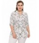 Chicwe Womens Casual Chiffon Blouse