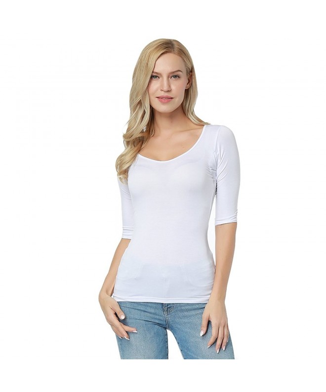 HUHHRRY Womens Bamboo Undershirts Lightweight