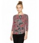 Ruby Rd Embellished Printed Ruching