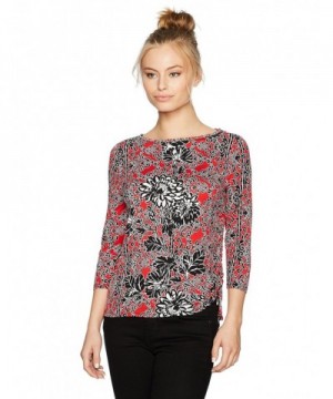 Ruby Rd Embellished Printed Ruching