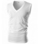 Ohoo Mens Slim Sleeveless DCT019 WHITE 2XL