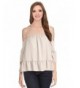 Simlu Strapless Shoulder Chiffon Blouse