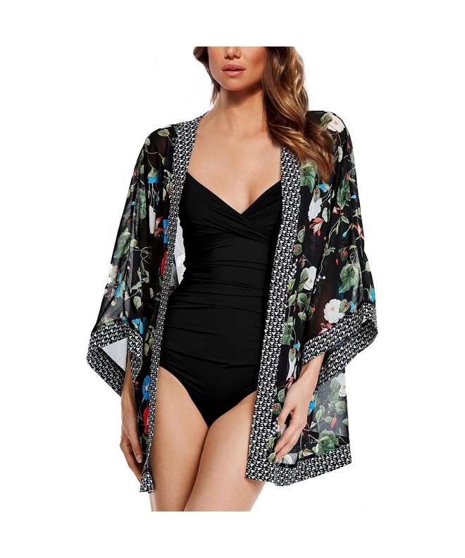 Collection Kimono Swimsuit Floral Pattern