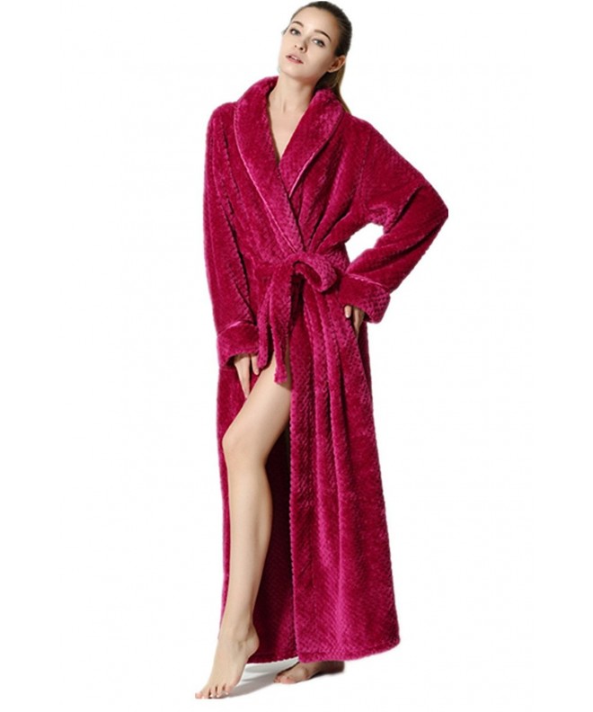 Ibeauti Womens Fleece Microfiber Bathrobe