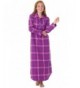 PajamaGram Womens Flannel Nightgown Raspberry