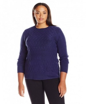 Sag Harbor Braided Cashmerlon Sweater