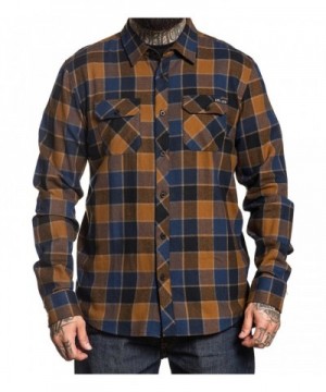 Sullen Wrench Button Flannel Orange