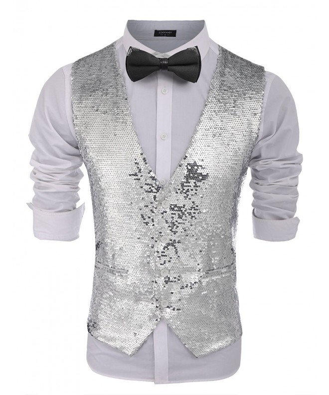 Sequins waistcoat Halloween Christmas Nightclub