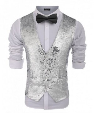 Sequins waistcoat Halloween Christmas Nightclub