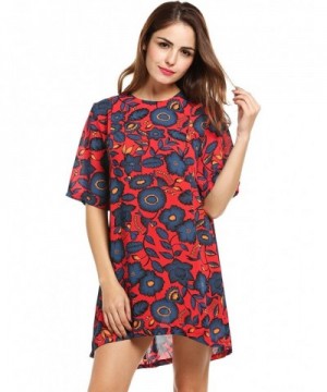 Zeagoo Womens Casual Sleeve Floral