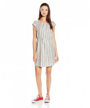 Jolt Womens Linen Stripe Dress
