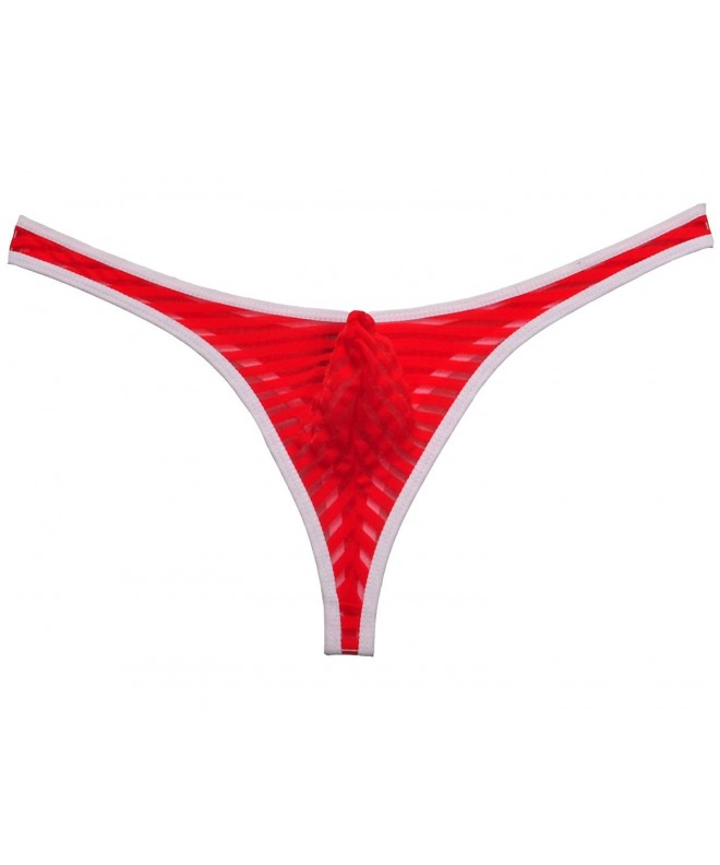 Jaxu Bordered Striped Thong Underwear