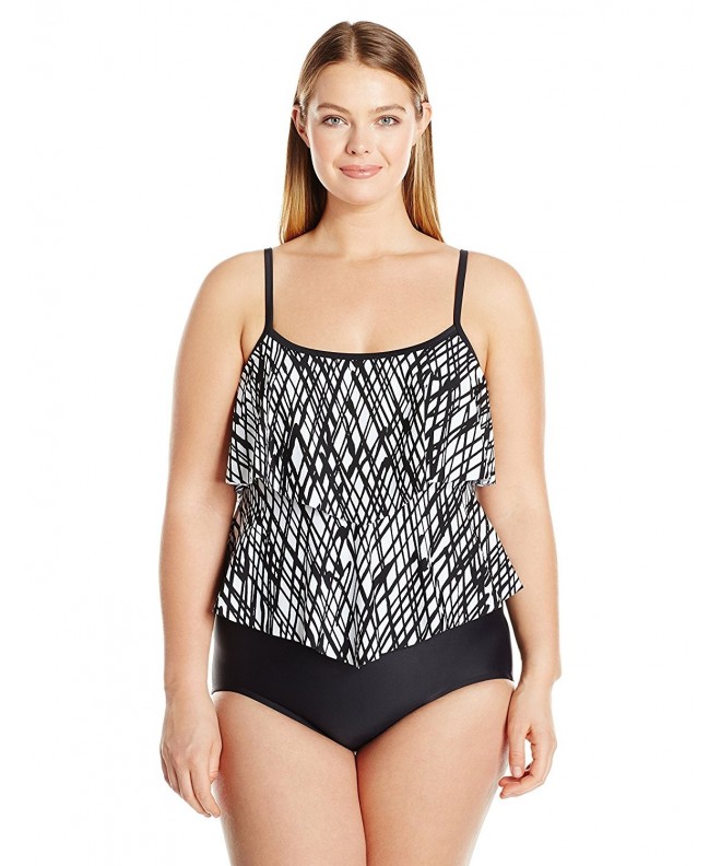 Maxine Hollywood Stranded Double Tier Swimsuit