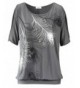 FashionShop365 Womens Feather Casual Cutout