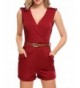 Zeagoo Casual Sleeveless V Neck Playsuits