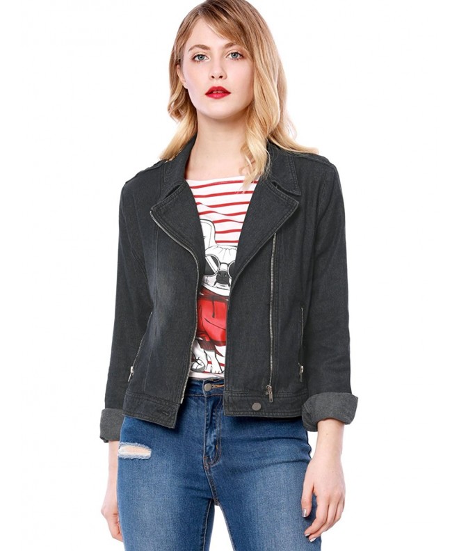 Allegra Womens Notched Asymmetric Jacket