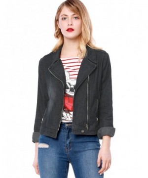 Allegra Womens Notched Asymmetric Jacket