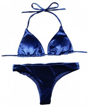 RUUHEE Velvet Ruched Brazilian Swimsuits