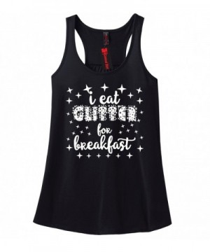 Comical Shirt Ladies Glitter Breakfast