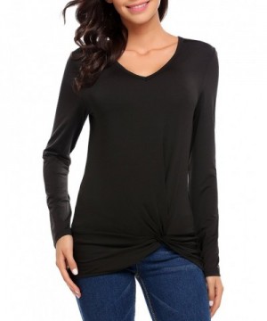 Womens Casual Front Blouse Sleeve