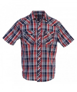 Gioberti Plaid Western Shirt White