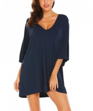 Ouyilu Casual Batwing Sleeve Nightgown