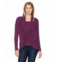 Democracy Womens Sweater 2fer Magenta