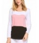 Sweetnight Womens Casual Blocking Striped