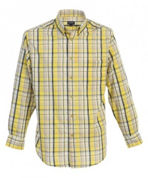 Gioberti Sleeve Plaid Yellow Medium