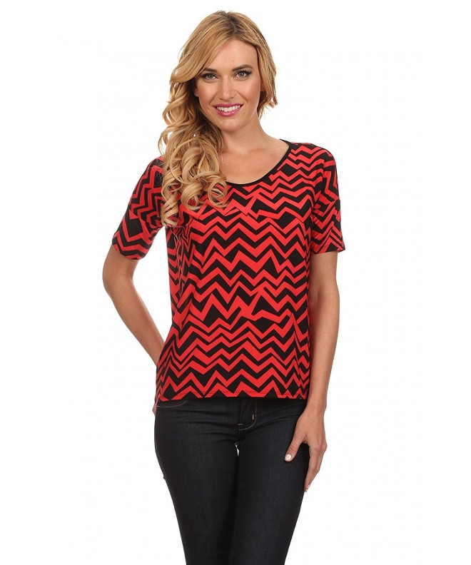 Womens Printed Shirts Fitting Chevron