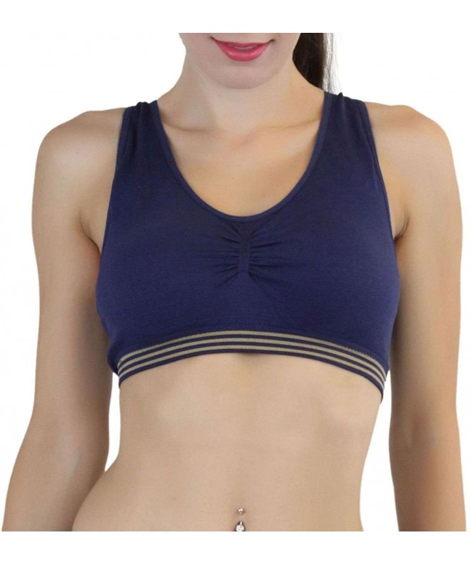 ToBeInStyle Womens Striped Seamless Racerback