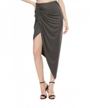 DISBEST High Low Asymmetric Stretchy Bodycon