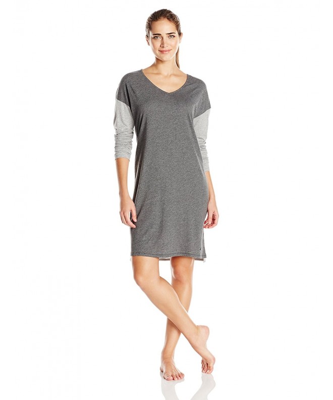 Nautica Womens Cotton Sleepshirt Heather