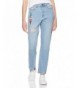 Lily Parker Womens Embroidered Destroyed