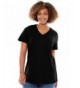 Womens Plus Perfect V Neck Black