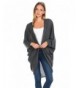 iconic luxe Batwings Cardigan Charcoal