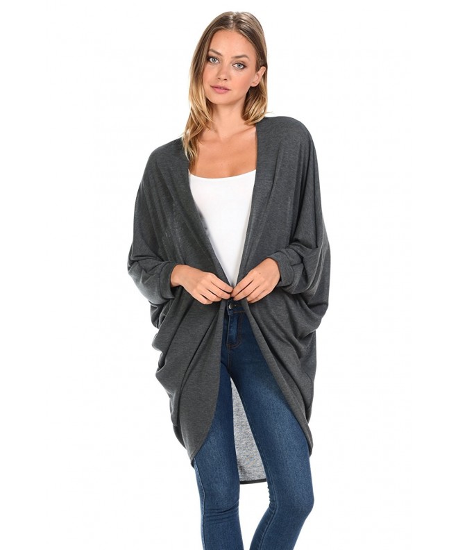 iconic luxe Batwings Cardigan Charcoal